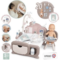 Smoby Baby Nurse Cocoon Poppen Speelkamer 3-in-1 Met Pop -Speelgoedpop smoby baby nurse cocoon poppen speelkamer 3 in 1 met pop a355213 4