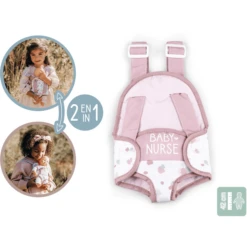 Smoby Baby Nurse Poppen Draagzak -Speelgoedpop smoby baby nurse poppen draagzak a354851 3
