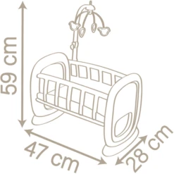 Smoby Baby Nurse Poppenwieg Met Mobiel 9 Smoby Baby Nurse Poppenwieg Met Mobiel -Speelgoedpop smoby baby nurse poppenwieg met mobiel a355133 2