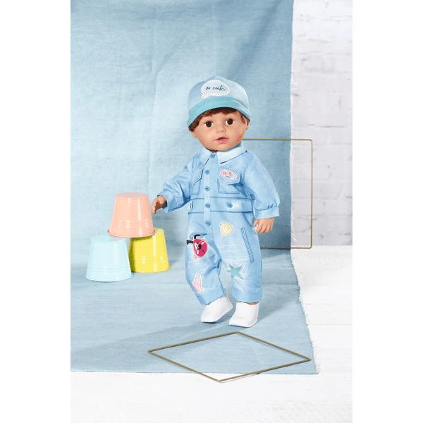 Zapf Creation BABY Born® Deluxe Jeans Overall 43cm 6 Zapf Creation BABY Born® Deluxe Jeans Overall 43cm - Afbeelding 4