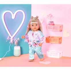 Zapf Creation BABY Born® Vrijetijdspak Aqua 43cm -Speelgoedpop zapf creation baby born vrijetijdspak aqua 43cm a335591 2