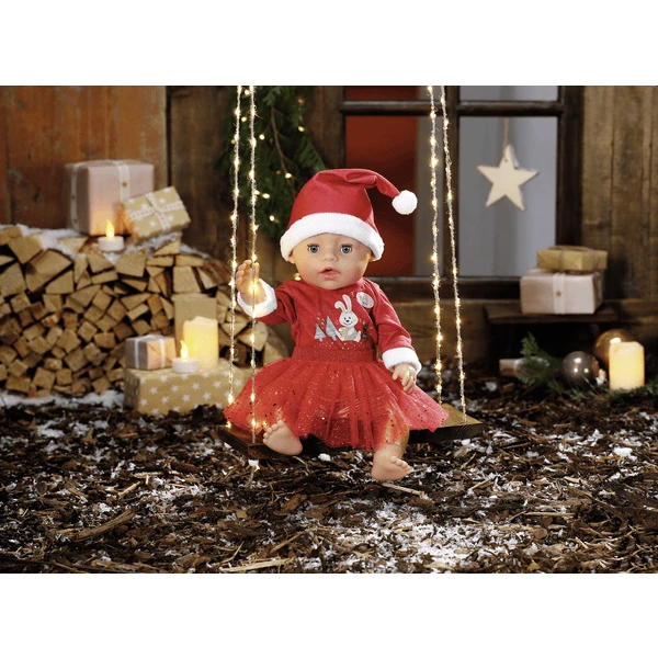 Zapf Creation BABY Geboren Kerstjurk 43 Cm 5 Zapf Creation BABY Geboren Kerstjurk 43 Cm - Afbeelding 3