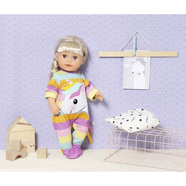 Zapf Creation Dolly Moda Eenhoorn Romper, 43cm 6 Zapf Creation Dolly Moda Eenhoorn Romper, 43cm - Afbeelding 4
