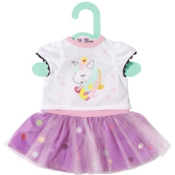 Zapf Creation Dolly Moda Eenhoorn Shirt Met Tutu, 36cm -Speelgoedpop zapf creation dolly moda eenhoorn shirt met tutu 36cm a267682 2