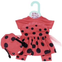 Zapf Creation Dolly Moda Lief Lieve Lieveheersbeestje Outfit 36cm -Speelgoedpop zapf creation dolly moda lief lieve lieveheersbeestje outfit 36cm a295302 2